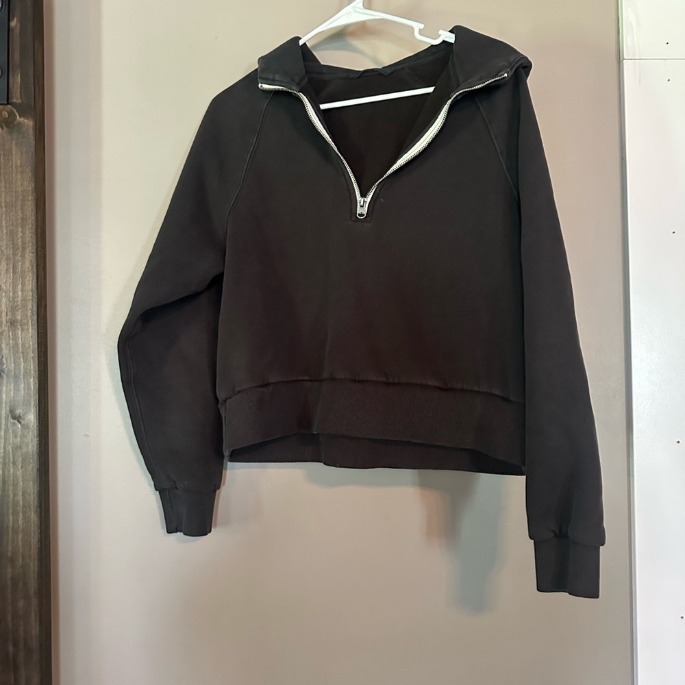 Vuori Dark Gray Half-Zip Sweater